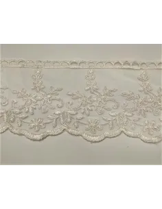 PIZZO TULLE RICAMATO 10 CM KB9410-10
