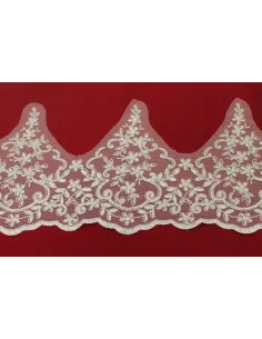 PIZZO TULLE RICAMATO 20 CM KB9410-20