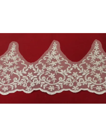 PIZZO TULLE RICAMATO 20 CM KB9410-20