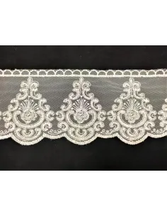 PIZZO TULLE RICAMATO 10 CM KB9448-10SP