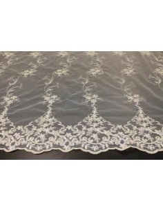 PIZZO TULLE RICAMATO 150 CM KB9471-150