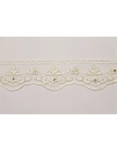 PIZZO TULLE CON PIETRE 7 CM KB9501-6