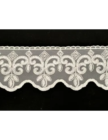 PIZZO TULLE RICAMATO 12 CM KB9667-12