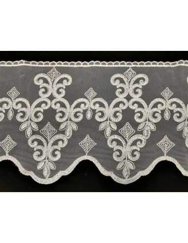 PIZZO TULLE RICAMATO 20 CM KB9667-20