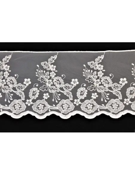 PIZZO TULLE RICAMATO 20 CM KB9694-20