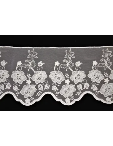 PIZZO TULLE RICAMATO 20 CM KB9695-20