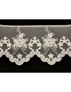 PIZZO TULLE RICAMATO 20 CM KB9717-20