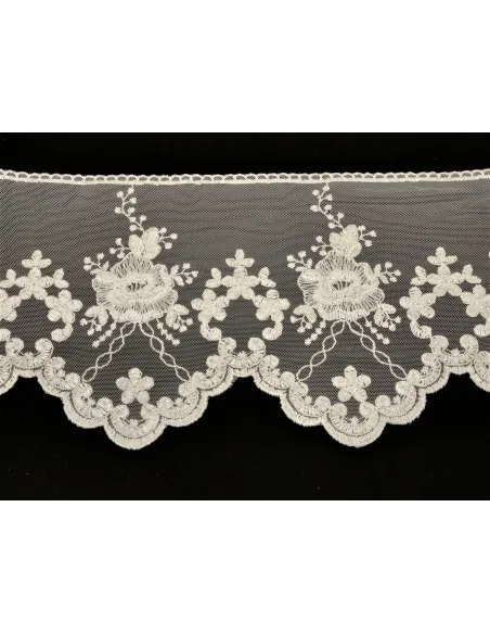 PIZZO TULLE RICAMATO 20 CM KB9717-20