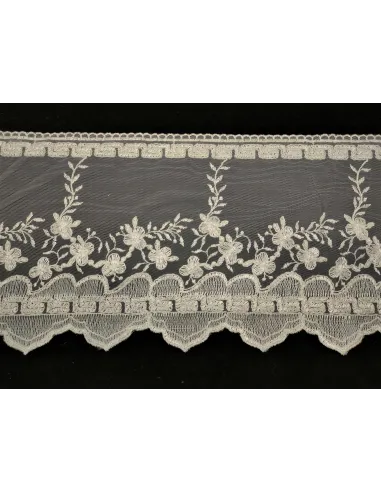 PIZZO TULLE RICAMATO 20 CM KB9719-20