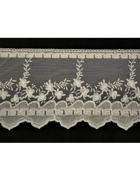 PIZZO TULLE RICAMATO 20 CM KB9719-20