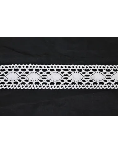 MERLETTO DI COTONE 4CM  art 502.WHITE