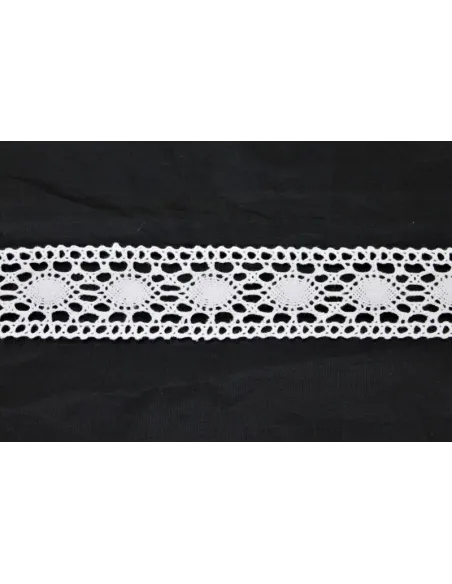 MERLETTO DI COTONE 4CM  art 502.WHITE