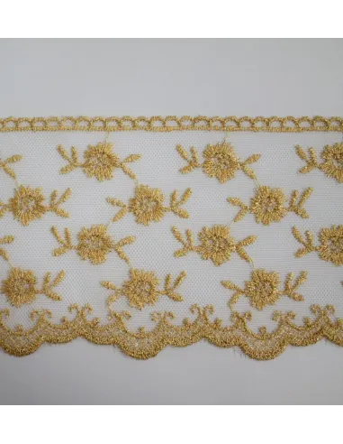 PIZZO TULLE LUREX 12CM MAG1046-12