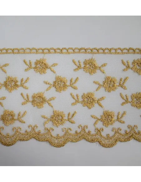 PIZZO TULLE LUREX 12CM MAG1046-12