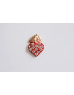 APPLICAZIONE CUORE ROSSO STRASS MEXC11
