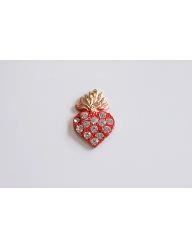 APPLICAZIONE CUORE ROSSO STRASS MEXC11