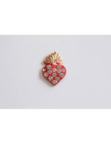 APPLICAZIONE CUORE ROSSO STRASS MEXC11