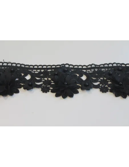 PASSAMANERIA MODA FIORI CON PERLE 50703/15
