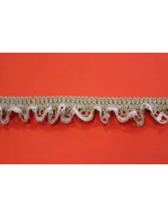 ROUCHE MERLETTO DI COTONE ELASTICO  2,5CM 5241542