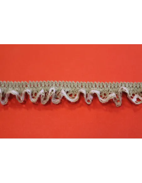ROUCHE MERLETTO DI COTONE ELASTICO  2,5CM 5241542