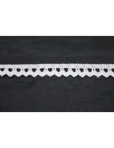 MERLETTO DI COTONE 1CM  art 539.WHITE