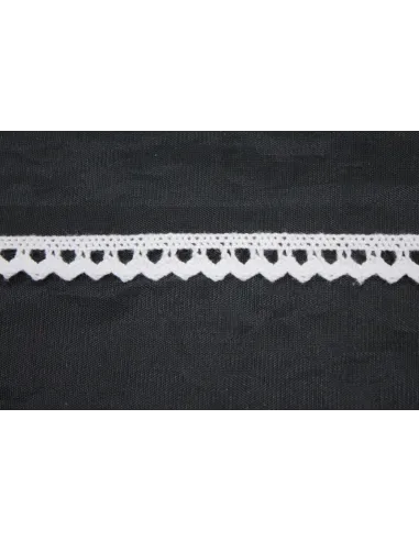 MERLETTO DI COTONE 1CM  art 539.WHITE