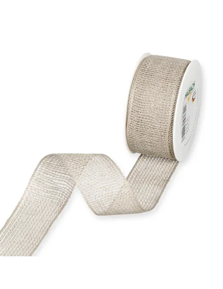 NASTRO GRIGLIA IN LINO 3.5 CM 5677-035