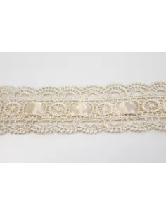 PIZZO MACRAME PASSANASTRO 4CM 6202