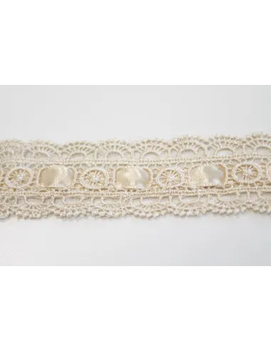 PIZZO MACRAME PASSANASTRO 4CM 6202