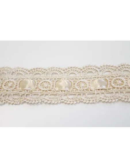 PIZZO MACRAME PASSANASTRO 4CM 6202