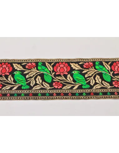 PASSAMANERIA MODA FIORE CON UCCELLO OS08