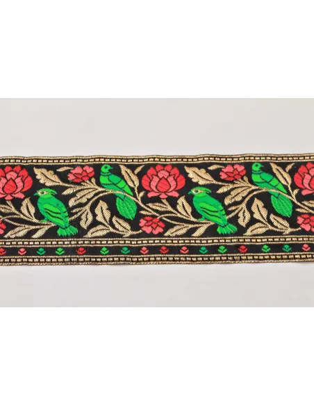PASSAMANERIA MODA FIORE CON UCCELLO OS08