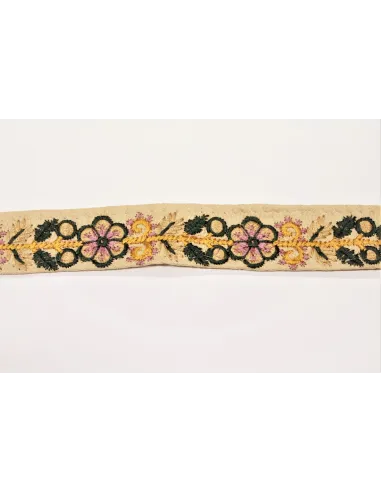 PASSAMANERIA MODA ETNICA FIORI RT-RP-491