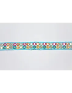 PASSAMANERIA MODA ETNICA SPECCHIETTI MULTICOLOR RT-SP-45 2