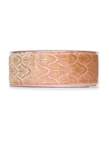 NASTRO NATALIZIO FOGLIE 3.8 CM 689-038