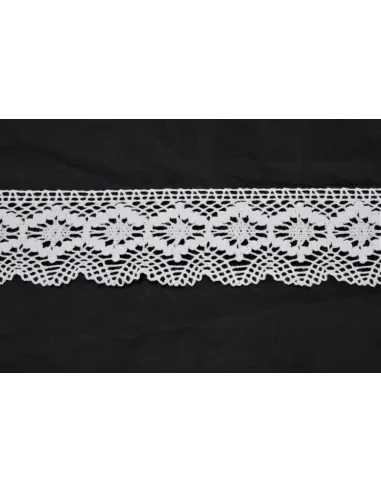MERLETTO DI COTONE 6CM  art 707-F.WHITE
