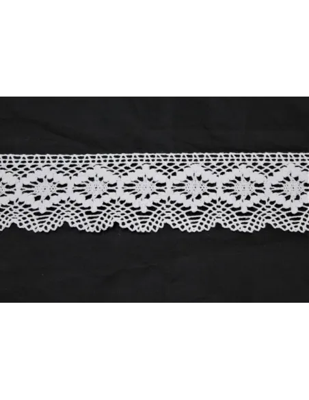 MERLETTO DI COTONE 6CM  art 707-F.WHITE