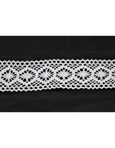 MERLETTO DI COTONE 4CM  art 708.WHITE