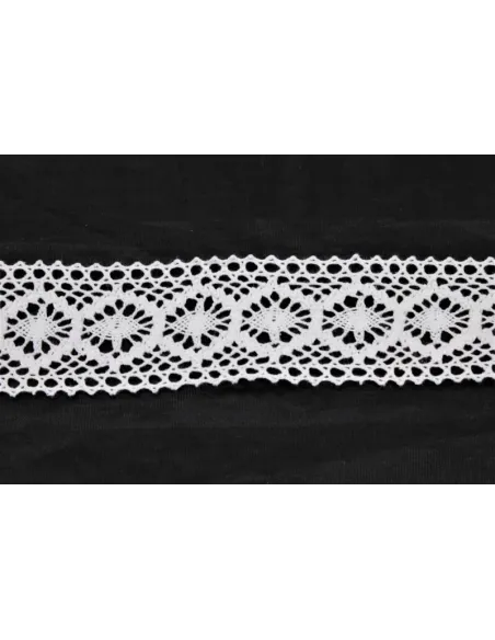 MERLETTO DI COTONE 4CM  art 708.WHITE