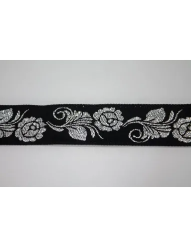 NASTRO DECORAZIONE CON ROSA LUREX 710