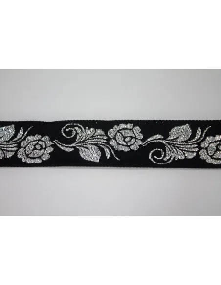 NASTRO DECORAZIONE CON ROSA LUREX 710