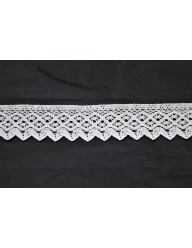 MERLETTO DI COTONE  5,5CM  art 7222-K.WHITE