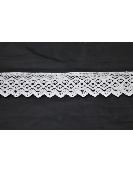 MERLETTO DI COTONE  5,5CM  art 7222-K.WHITE