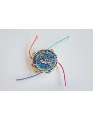 TAMBURELLO DORATO CON RAFFIGURAZIONE SICILIA 74SICILIA