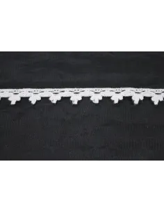 MERLETTO DI COTONE  1cm 8121.WHITE