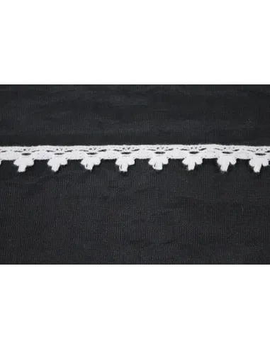 MERLETTO DI COTONE  1cm 8121.WHITE