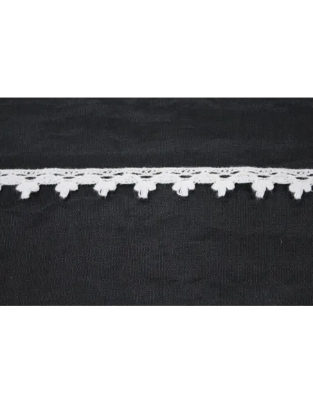 MERLETTO DI COTONE  1cm 8121.WHITE