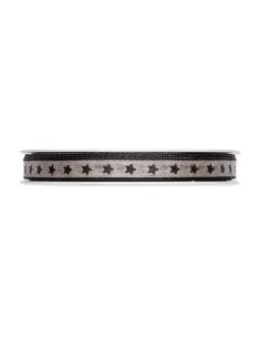 NASTRO IN LINO STAMPATO  "STARS" 898-010