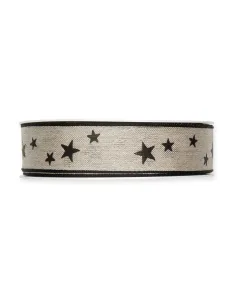 NASTRO IN LINO STAMPATO  "STARS" 898-025