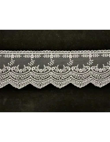 PIZZO TULLE ALTEZZA 10 CM - CF 24.5MT 8BE1158